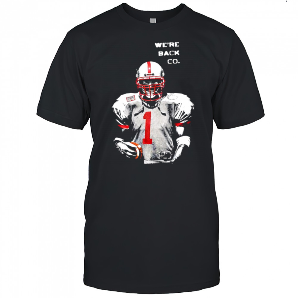 Tommie Frazier Nebraska Cornhuskers quarterback We’re Back Co. shirt