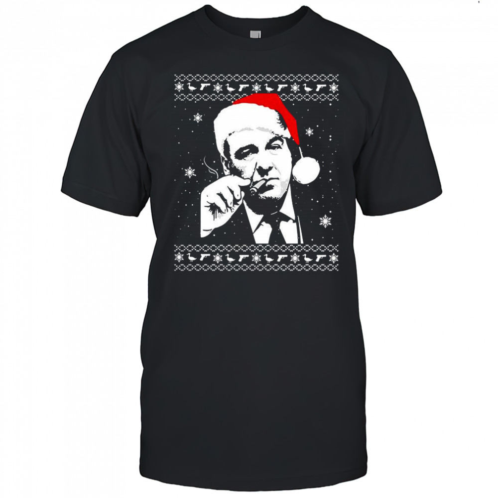Tony Soprano Mob Boss and Cigars Ugly Christmas shirt