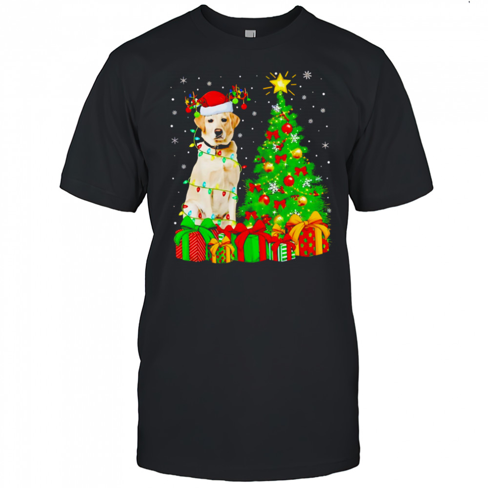 Top Xmas Holiday Santa Labrador Retriever Dog Christmas shirt