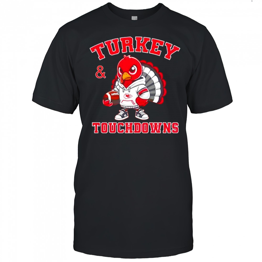 Turkey & Touchdowns Kansas City Chiefs Thanksgiving shirt