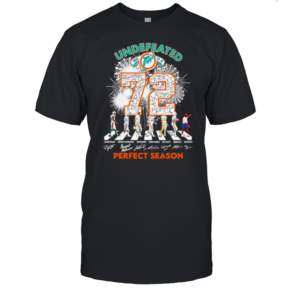 Undefeated 72 Miami Dolphins perfect season shirt