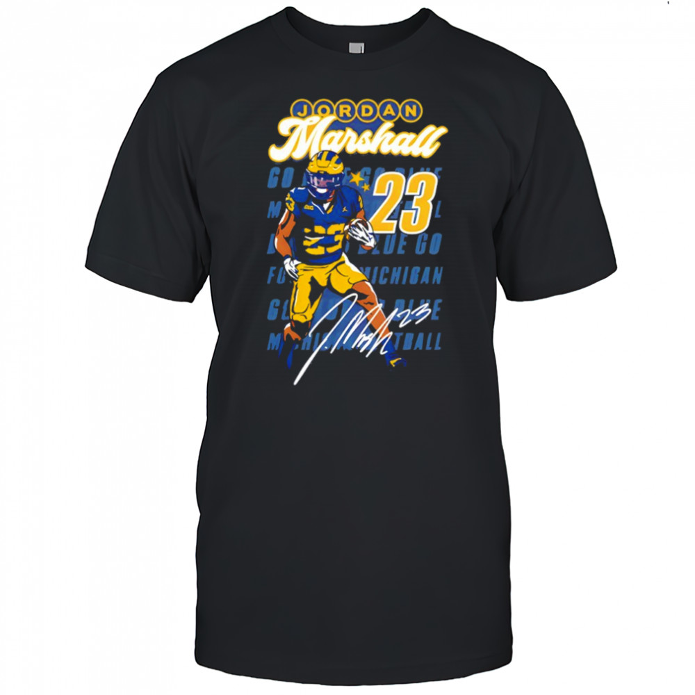 Valiant University of Michigan Football Jordan Marshall Shirt