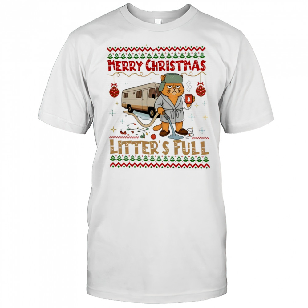 Vintage Litter’s Full Cat Christmas shirt