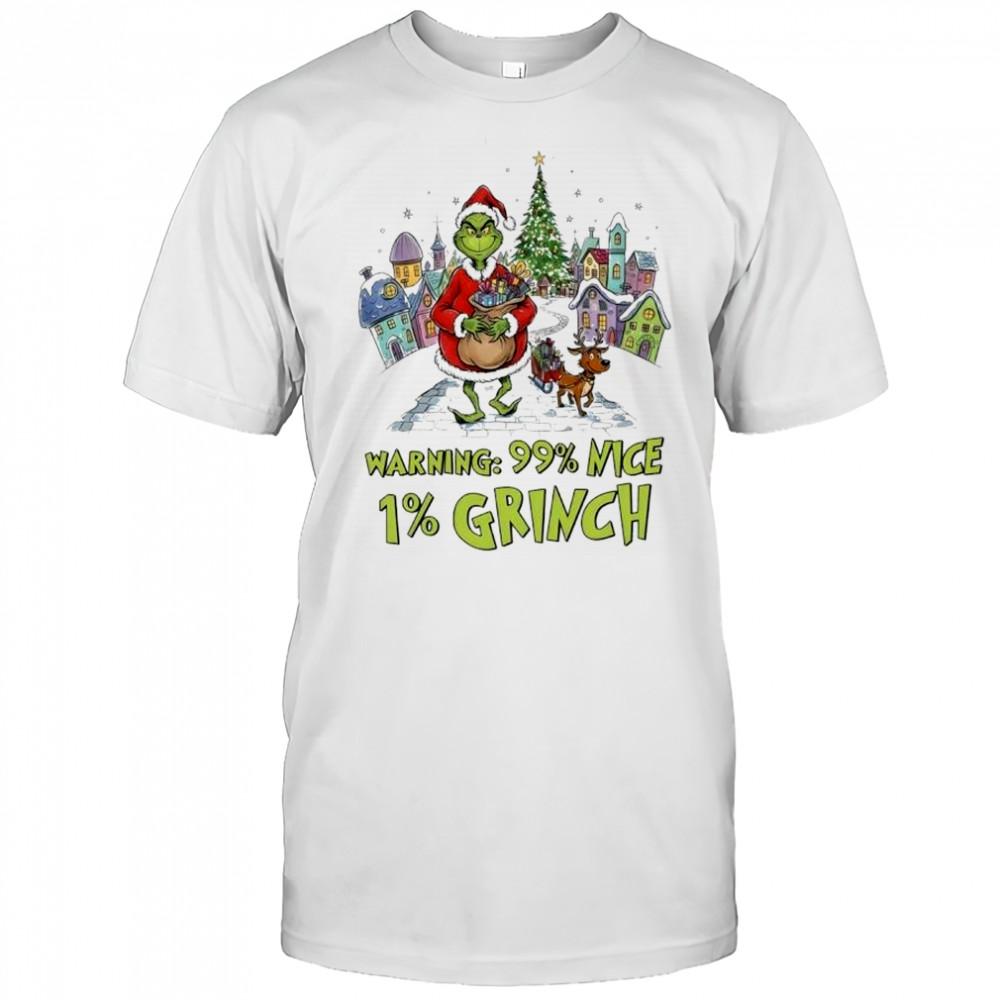 Warning 99 mice 1 Grinch Christmas shirt