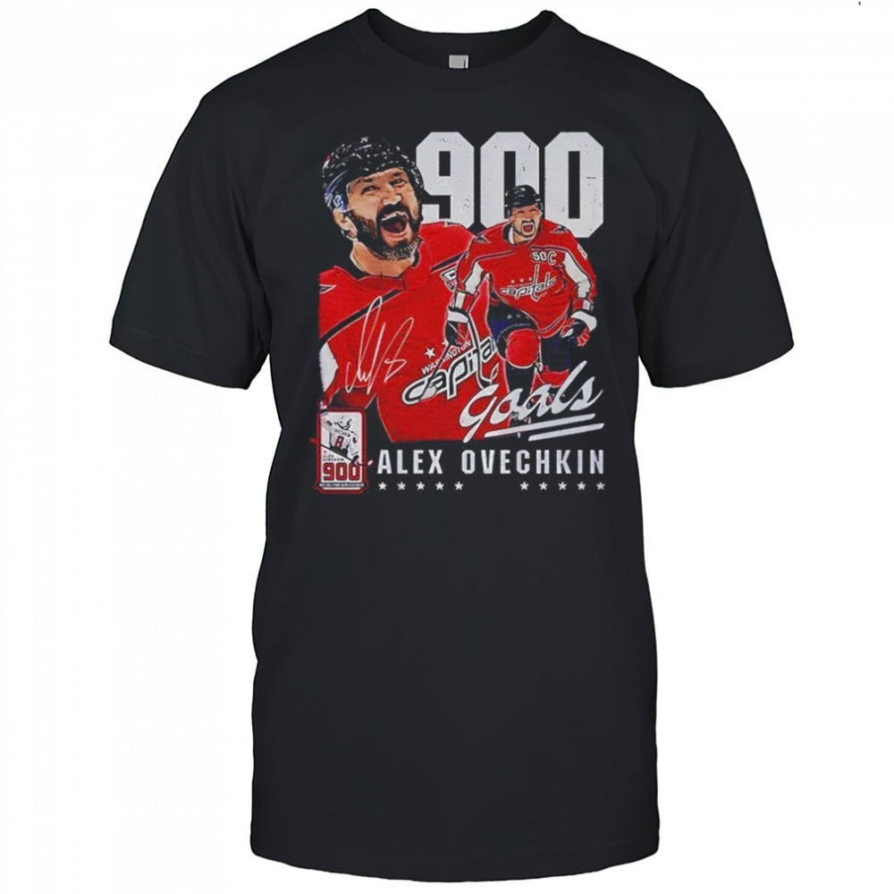 Washington Alex Ovechkin 900 Goals signature shirt