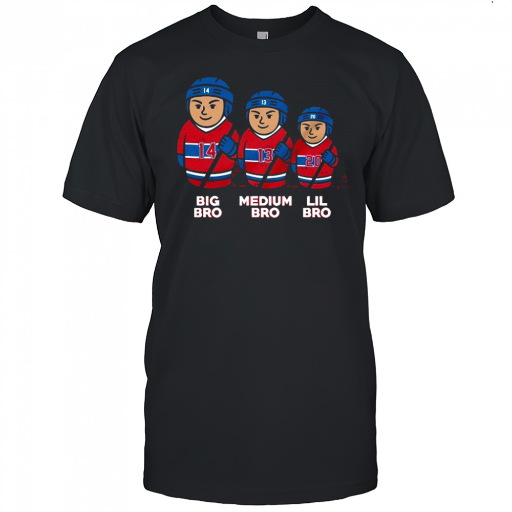 Washington Capitals Montreal Big Bro Medium Bro Lil Bro 3 Bros T-shirt
