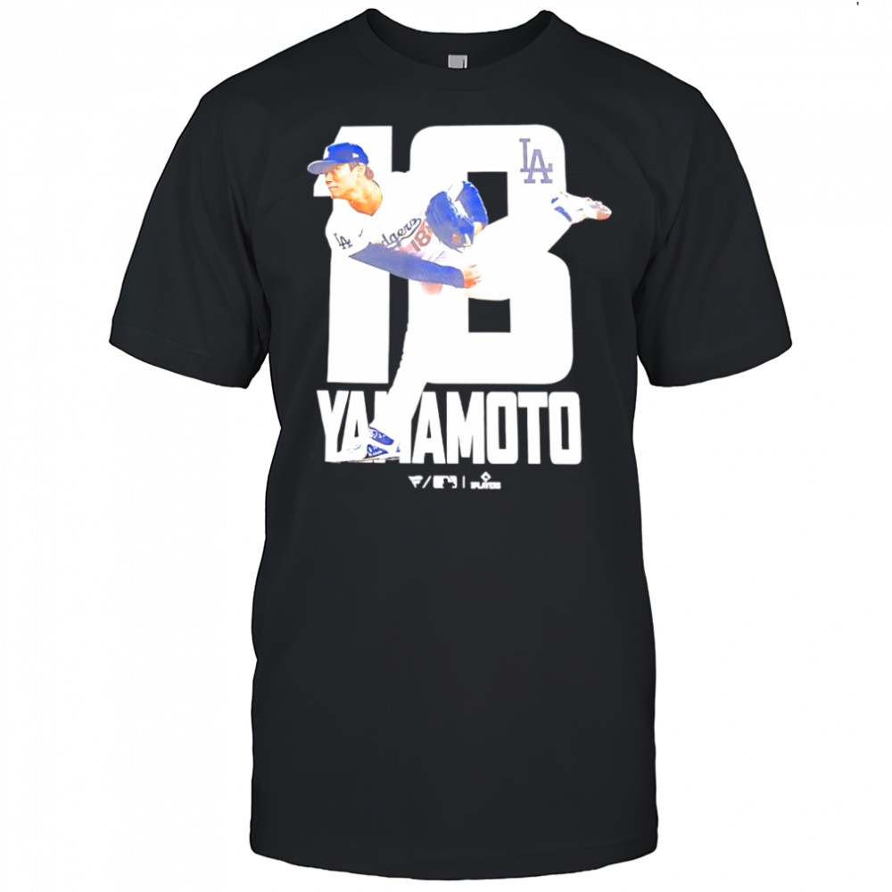 Yamamoto number 18 pitcher for the Los Angeles Dodgers shirt