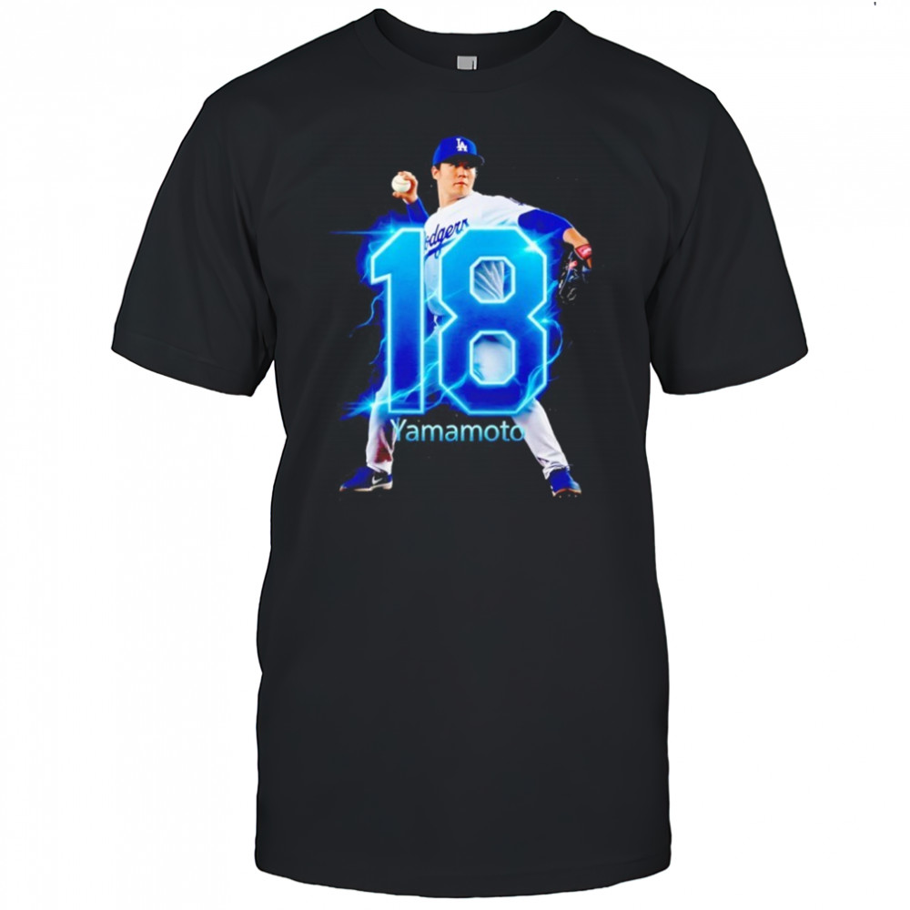 Yoshinobu Yamamoto LA Dodger #18 shirt