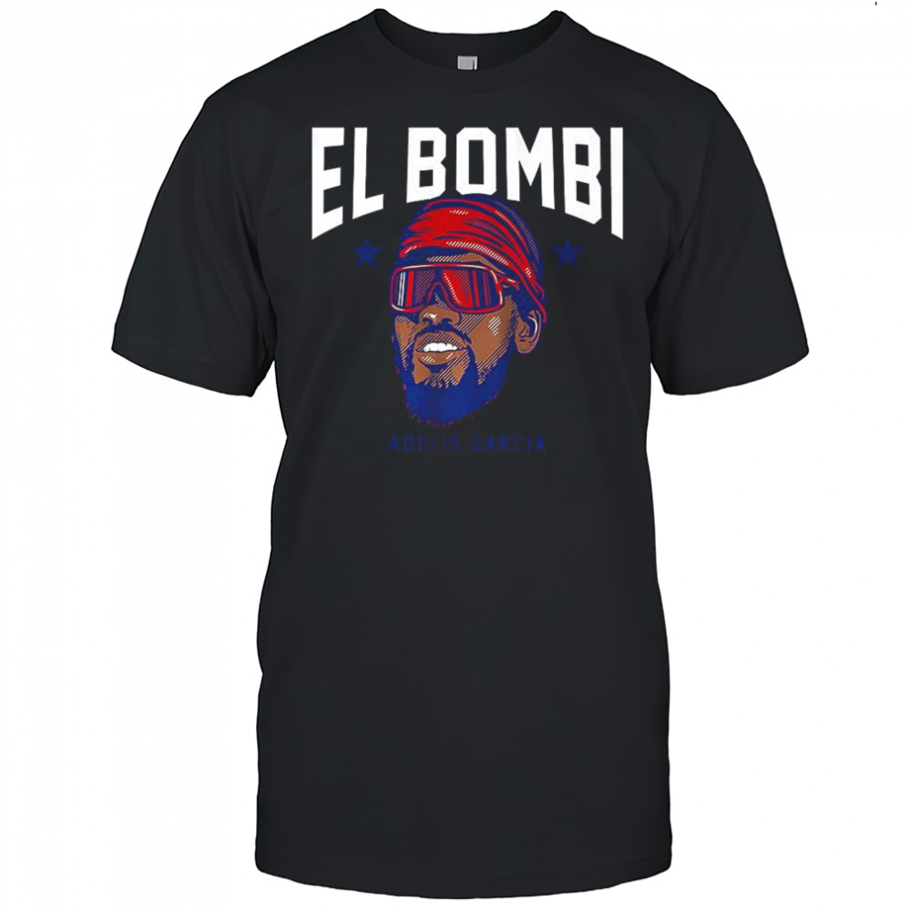 Adolis Garcia Texas Rangers baseball El Bombi big head shirt
