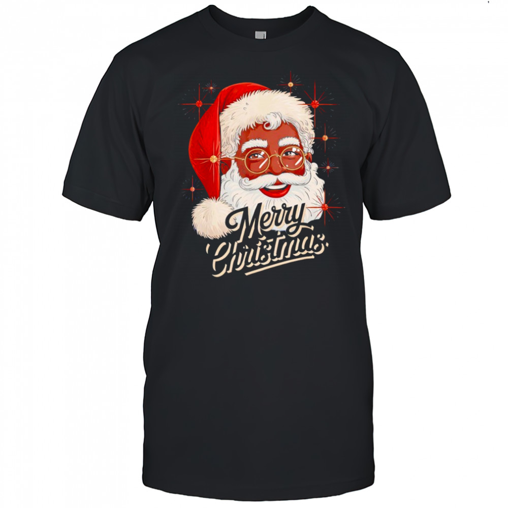African American Santa Christmas Black Xmas shirt
