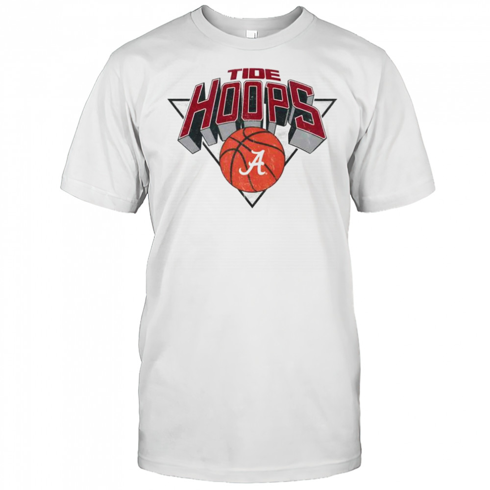 Alabama Crimson Retro Tide Hoops logo shirt