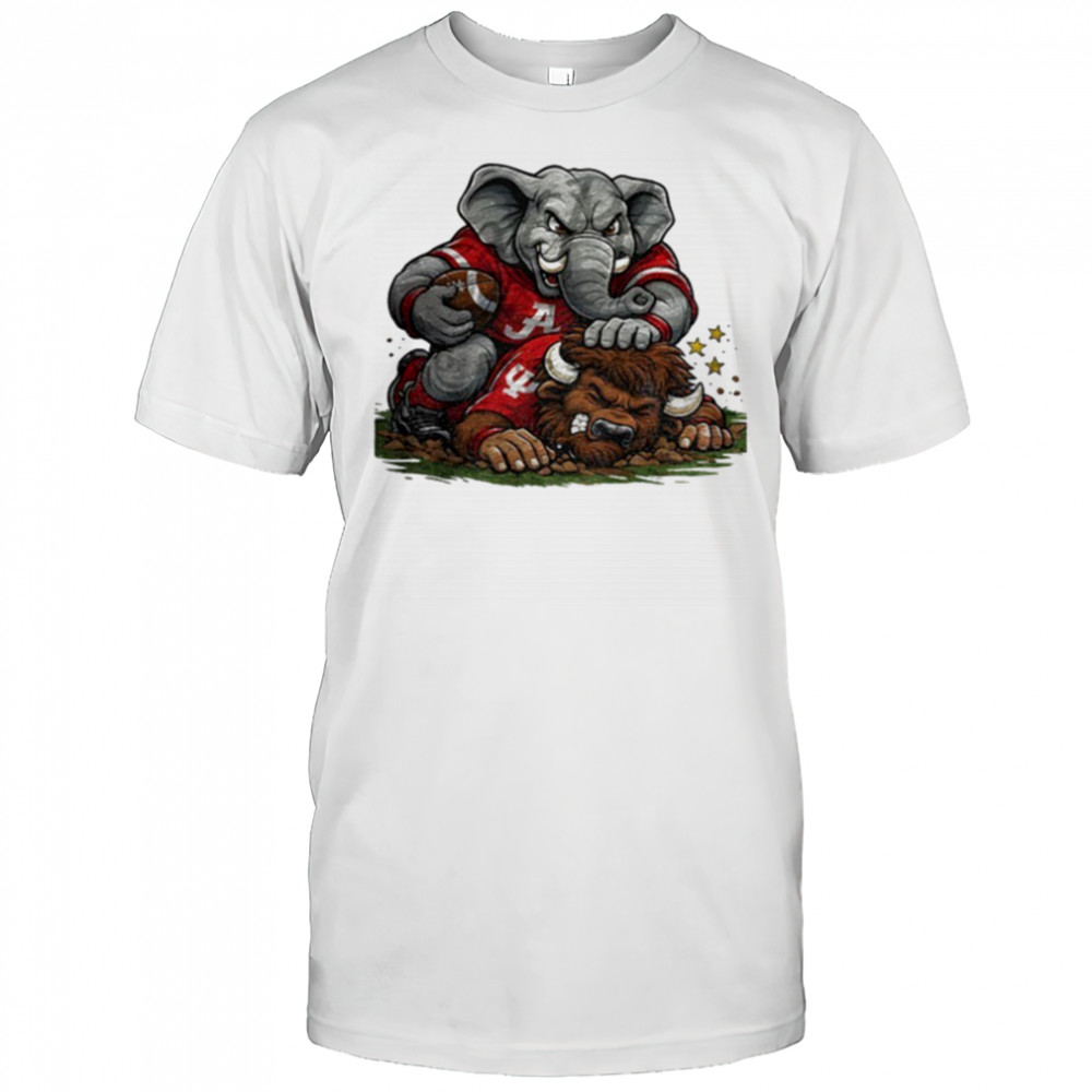 Alabama Crimson Tide beat Indiana Hoosiers Playoffs Retro Rivalries Football Artwork shirt