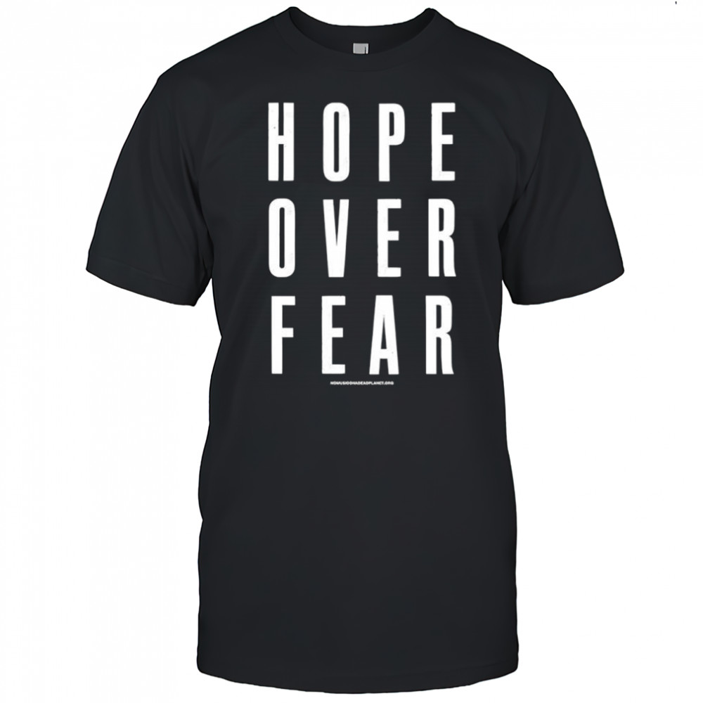 Anthony Burrill Hope Over Fear music Venue Trust shirt