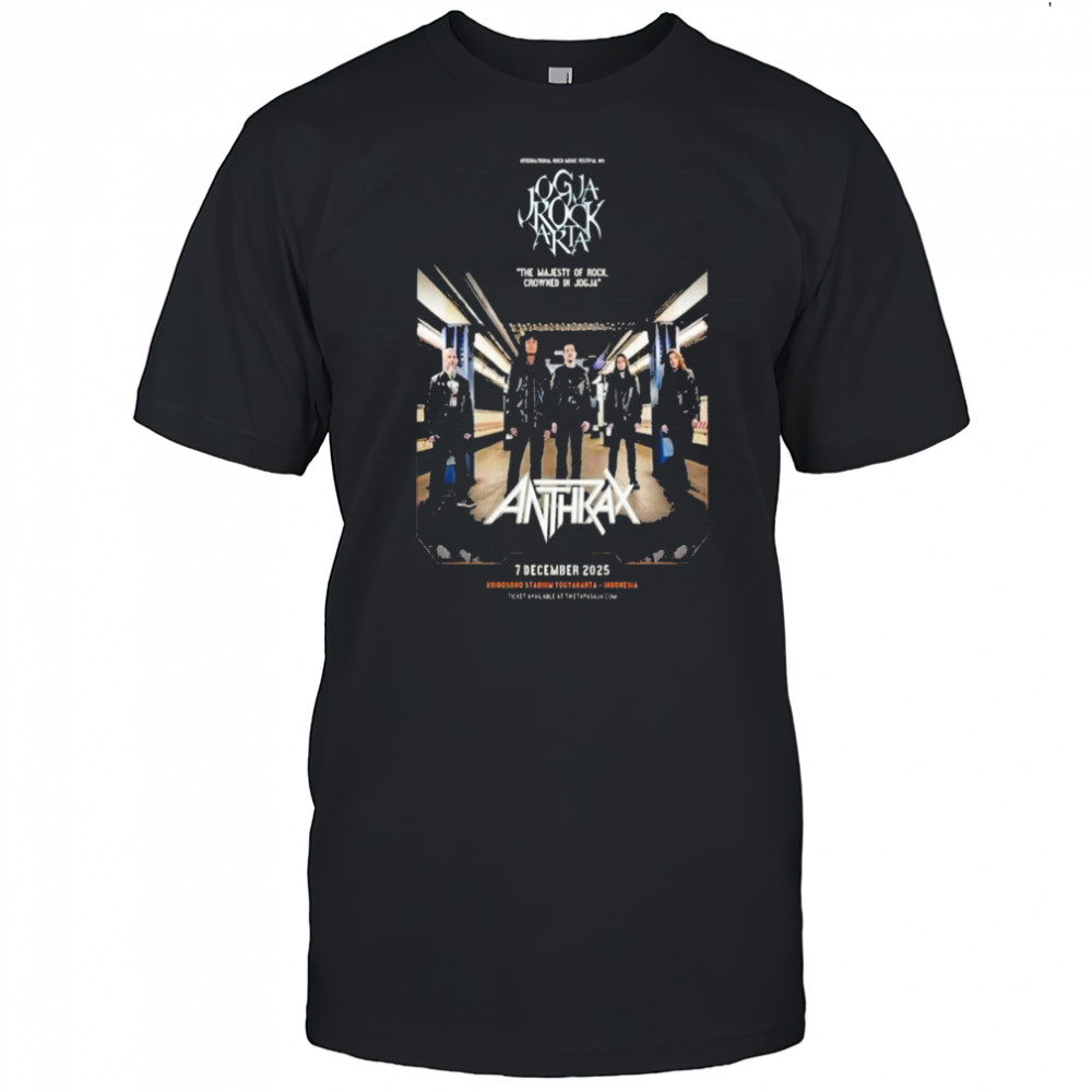 Anthrax Dec 07 2025 Stadion Kridosono Yogyakarta Indonesia T-Shirt