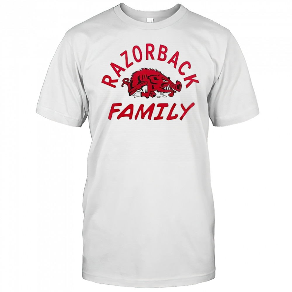 Arkansas Razorbacks football Razorback Family curved mascot shirt