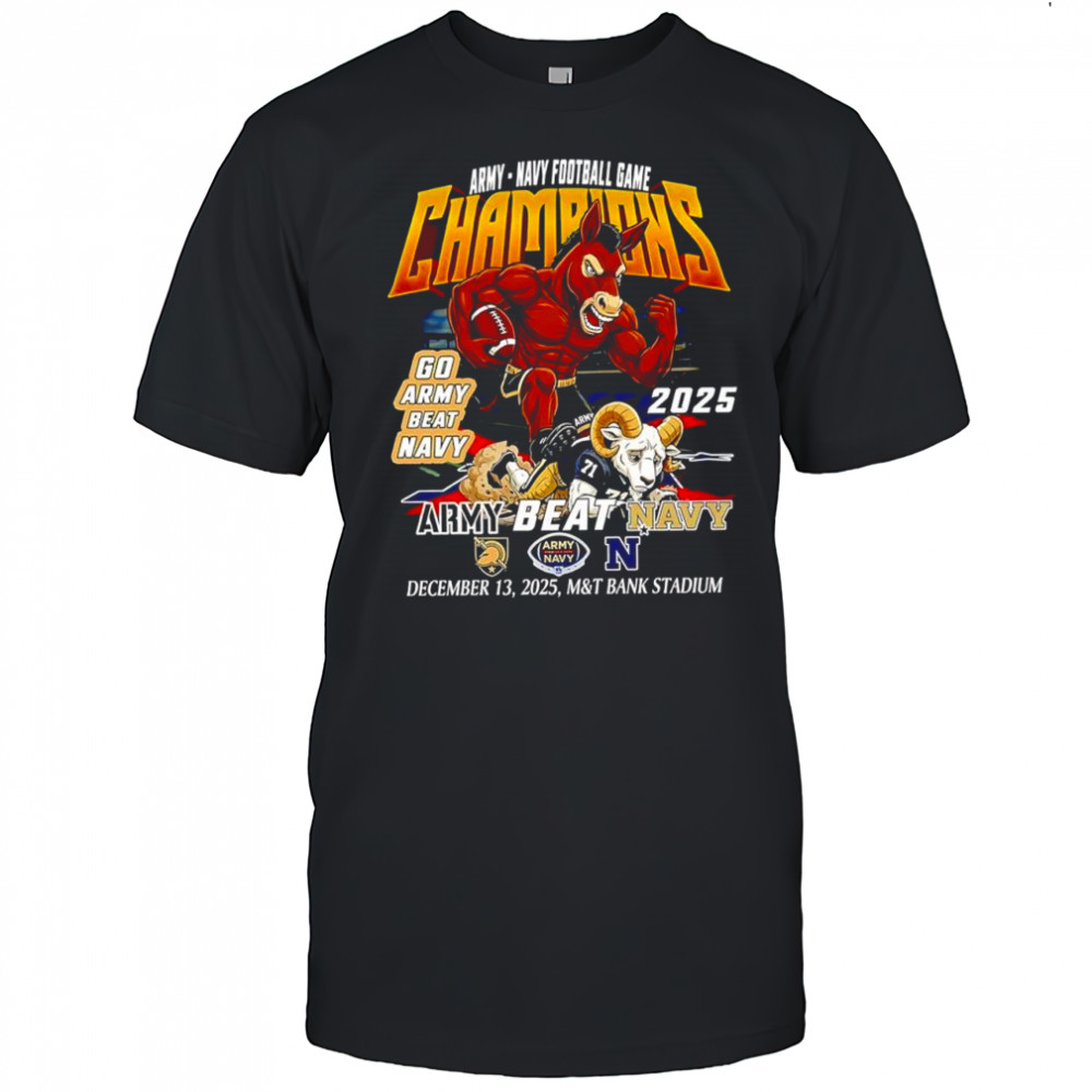 Army-Navy Football Game in 2025 mascot beat shirt