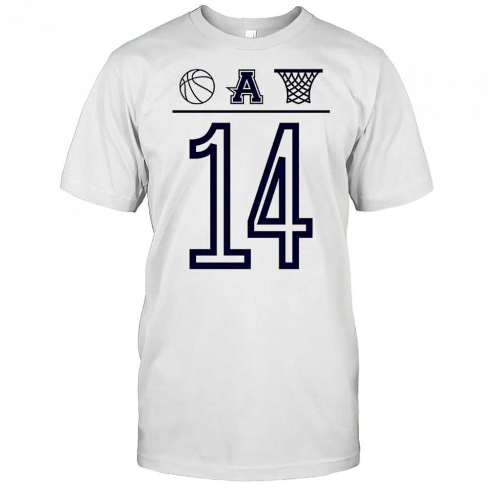 Aubrey basketball number 14 ball A basket icon shirt