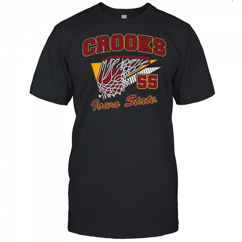 Audi Crooks Iowa State Cyclones basketball name and number 55 score retro shirt