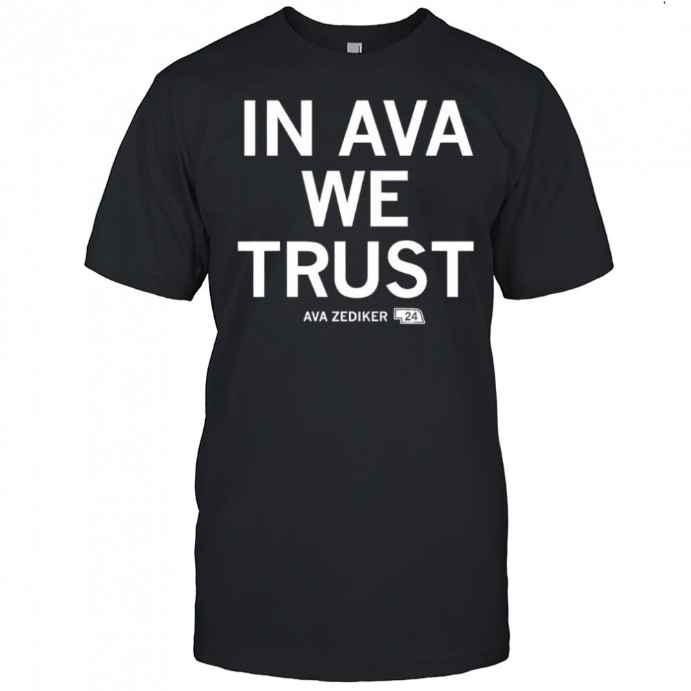 Ava Zediker in Ava we trust shirt