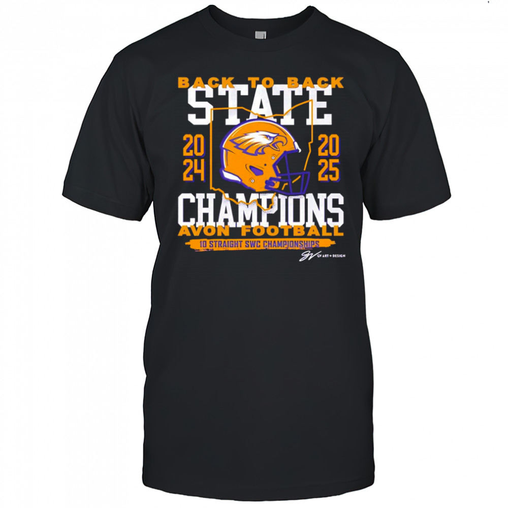 Avon Eagles back to back 10 straight swc championships shirt