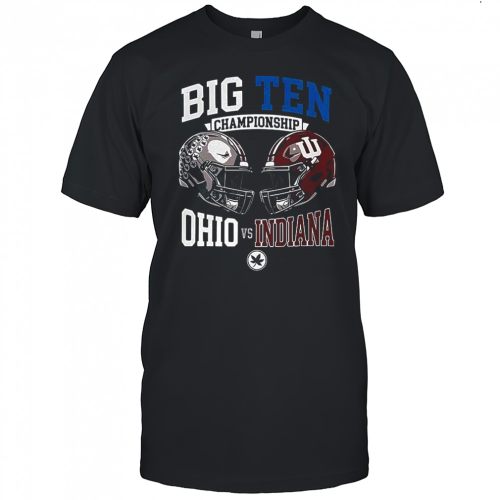 Big Ten Championship Ohio State vs Indiana helmet shirt