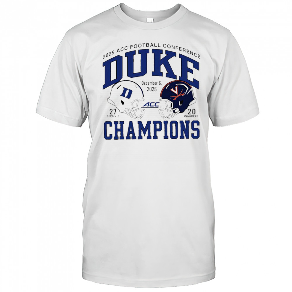 Blue Devil vs Cavaliers Duke 2025 ACC Football Champs Score shirt