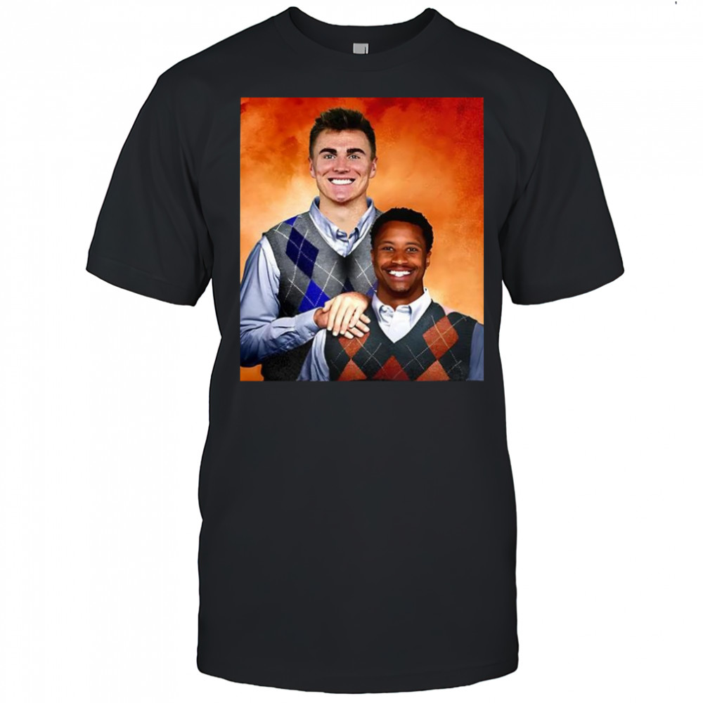 Bo Nix and Courtland Sutton Denver Broncos football step brothers shirt