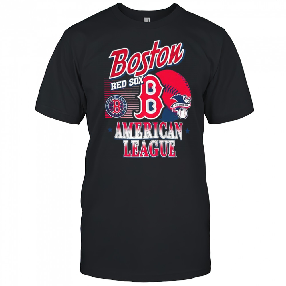 Boston Red Sox MLB American national league logo ball retro shirt