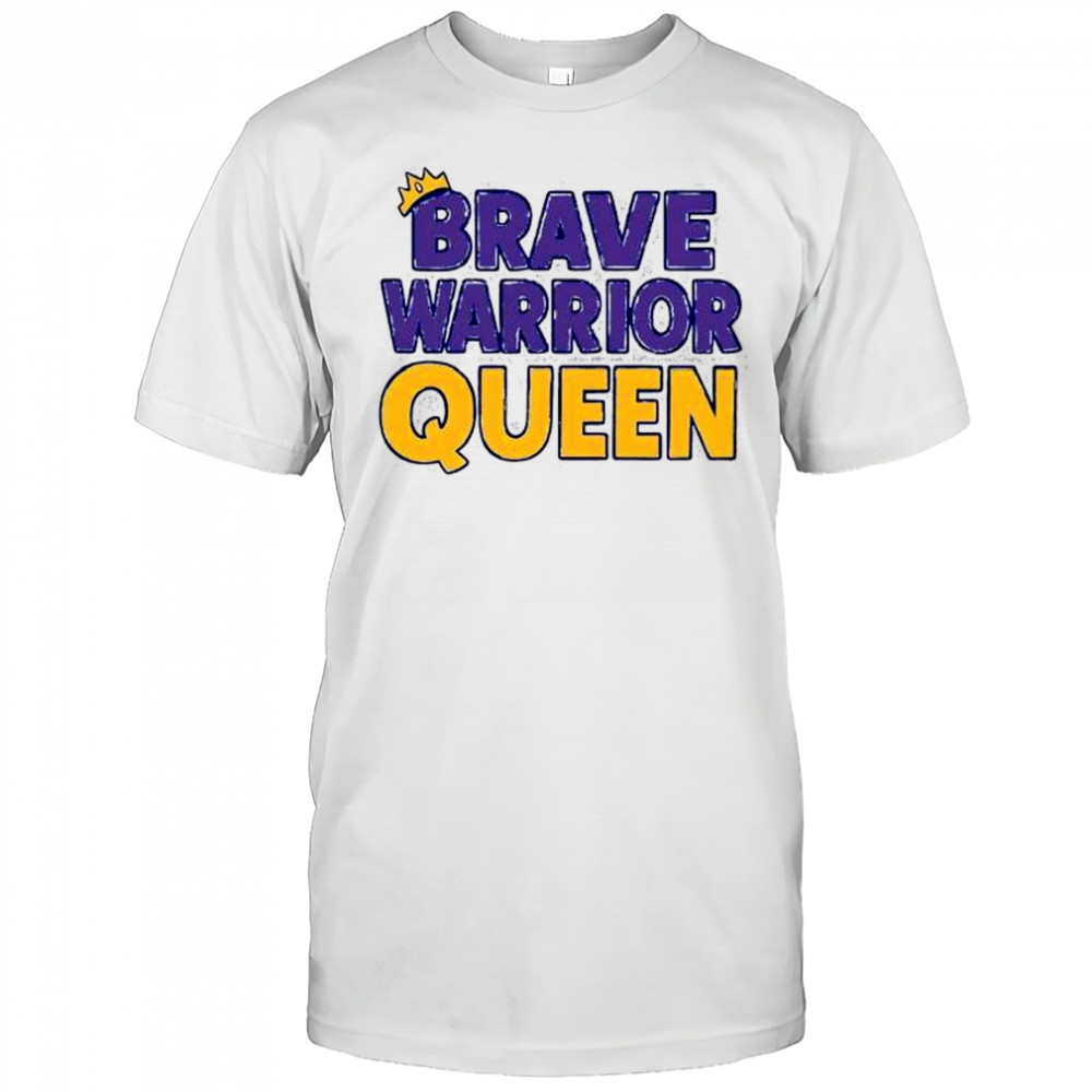 Brave Warrior Queen crown graphic shirt