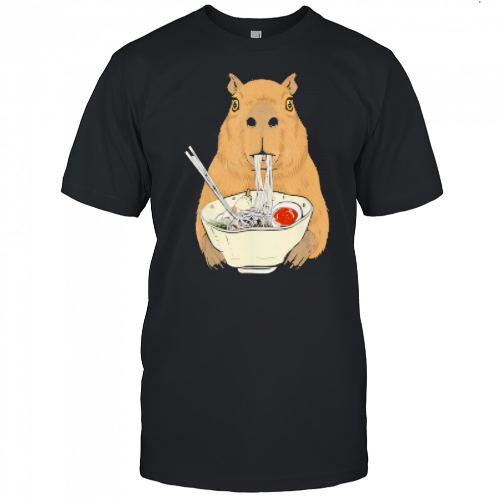 Capybara eat Ramen Japanese shirt