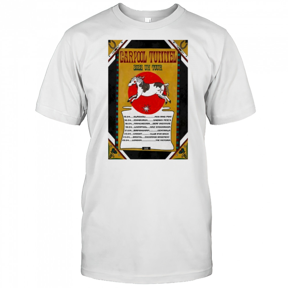 Carpool Tunnel UK 2025 Tour Poster Shirt