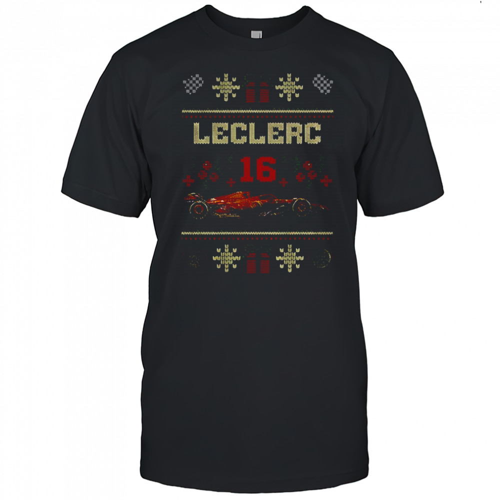 Charles Leclerc 16 Ferrari F1 Merry Christmas shirt