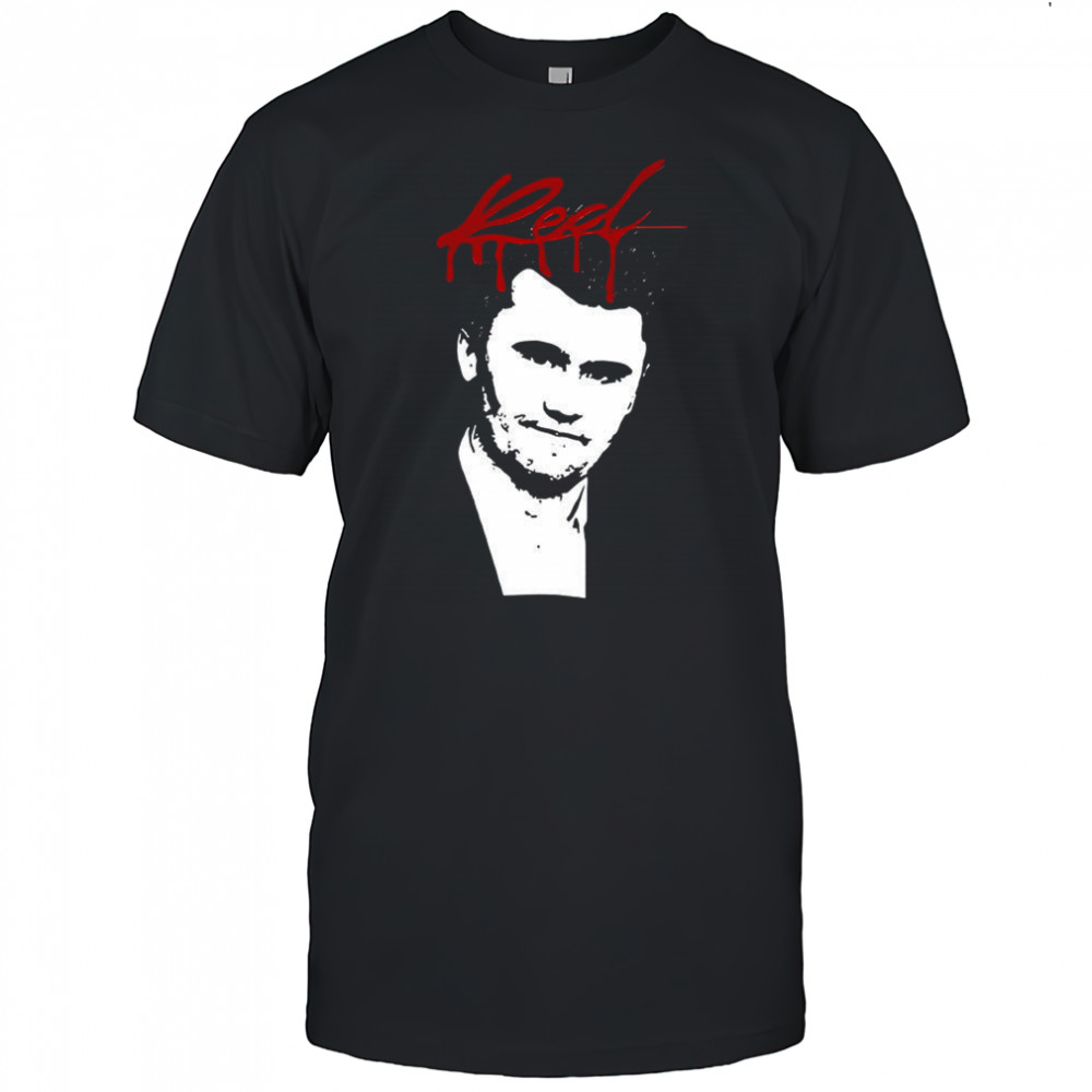 Charlie Kirk freedom red portrait tribute shirt