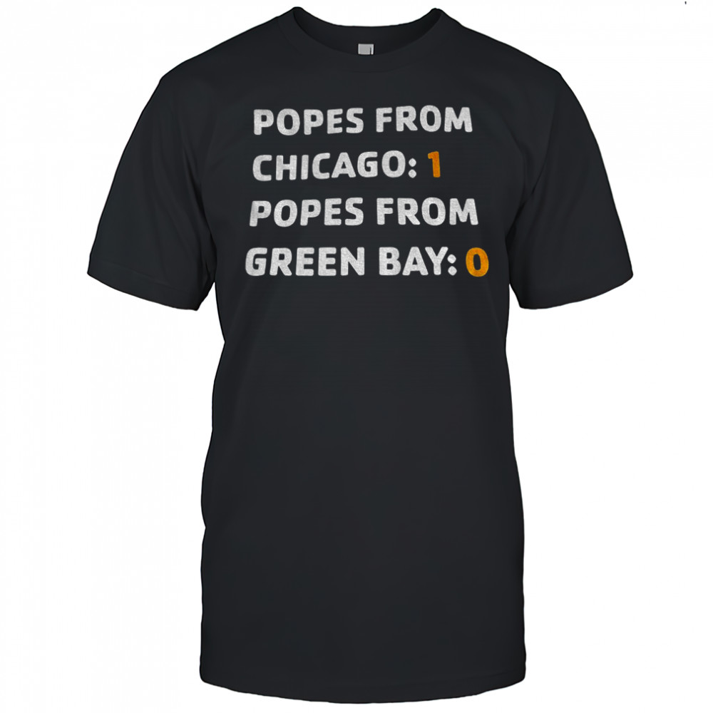 Chicago Bears 1-0 Popes From Chicago shirt
