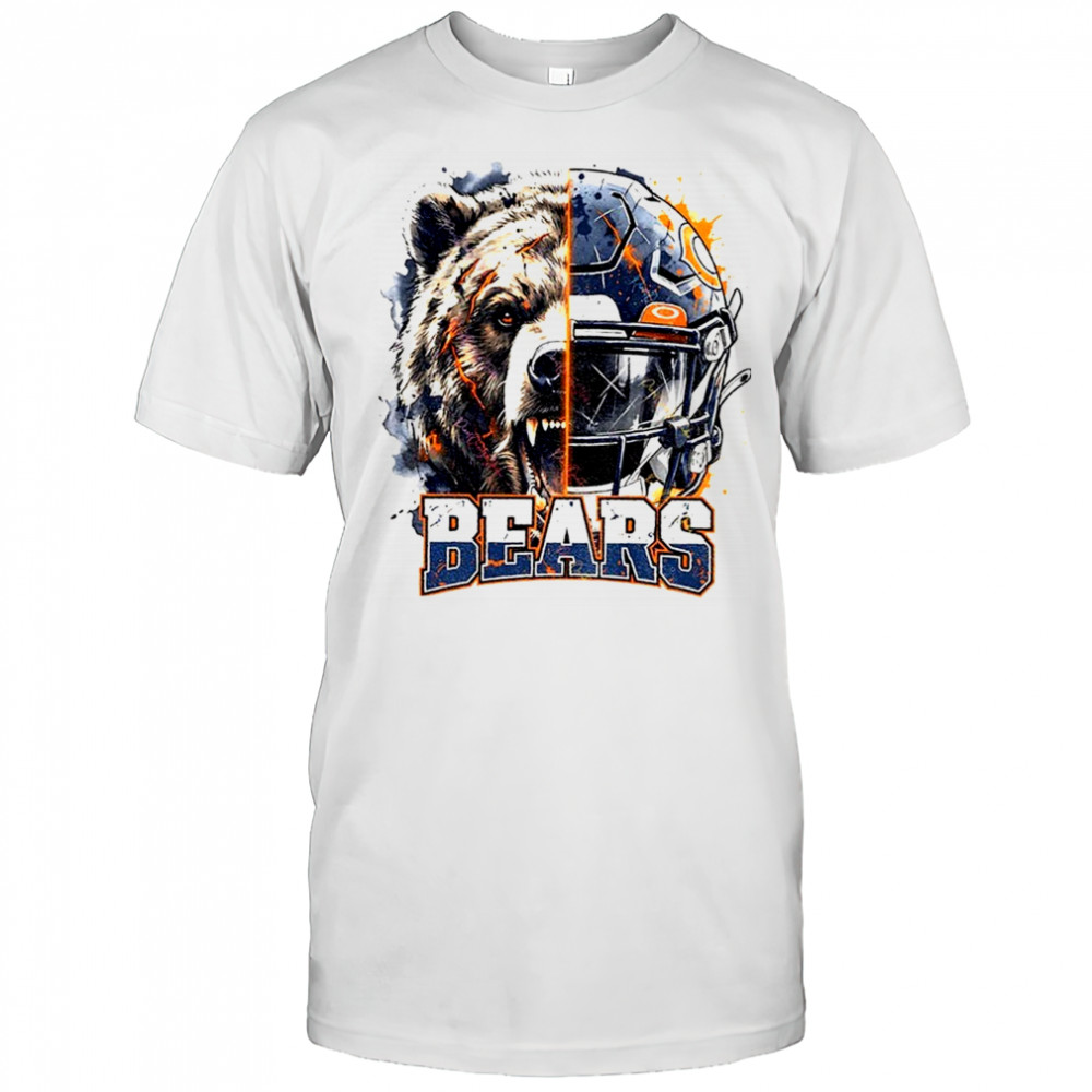Chicago Bears Football helmet x mascot shirt