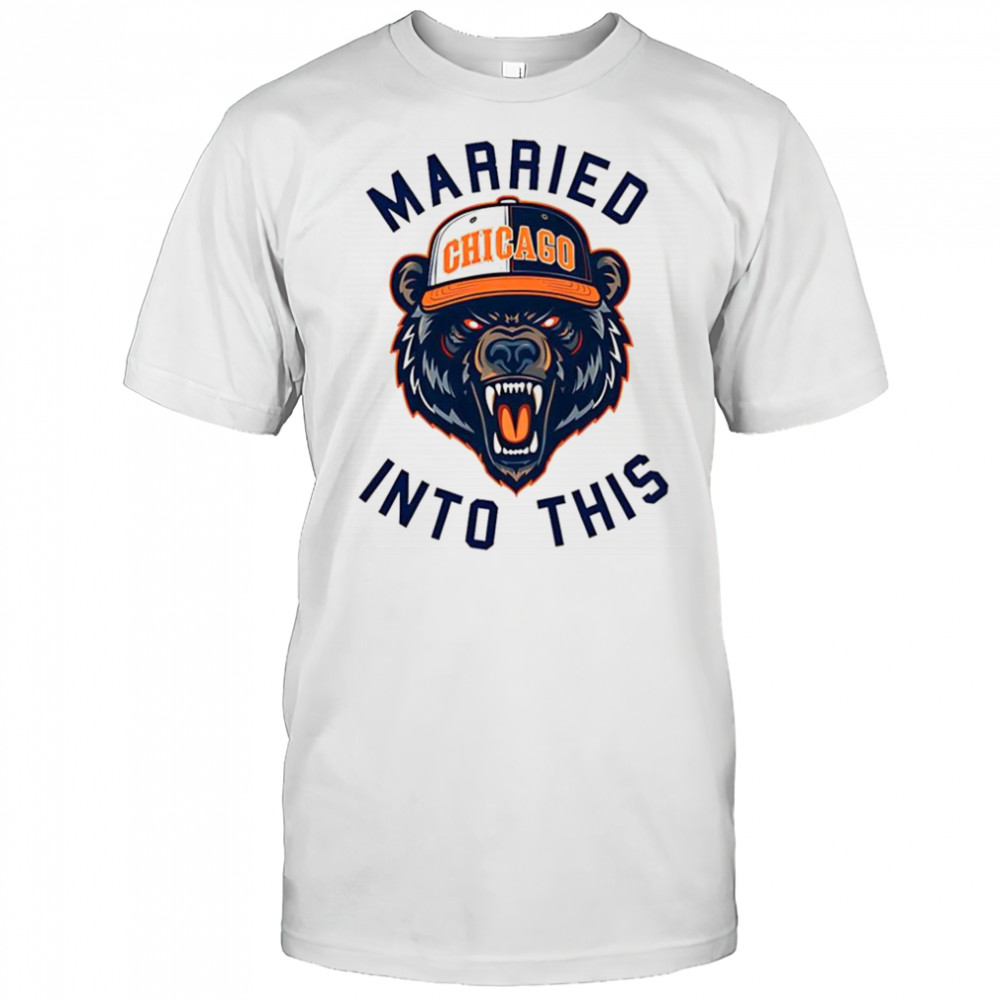 Chicago Bears football Married Into this mascot logo shirt