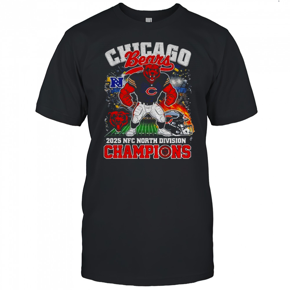 Chicago Bears Mascot NFC North Champions Division 2025 shirt
