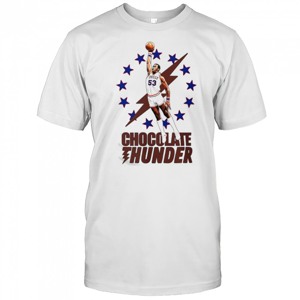 Chocolate Thunder Darryl Dawkins Philadelphia Sixers basketball shirt