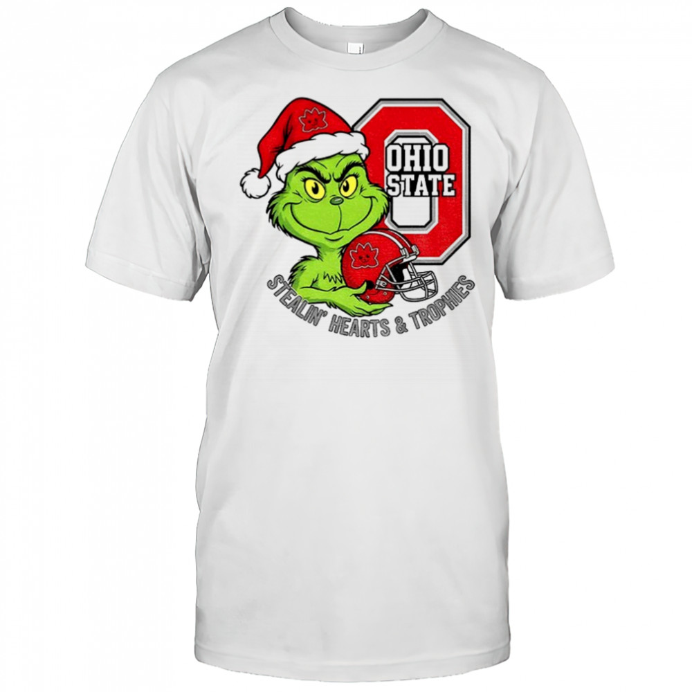 Christmas Grinch-Inspired Ohio State stealin’ hearts trophies shirt