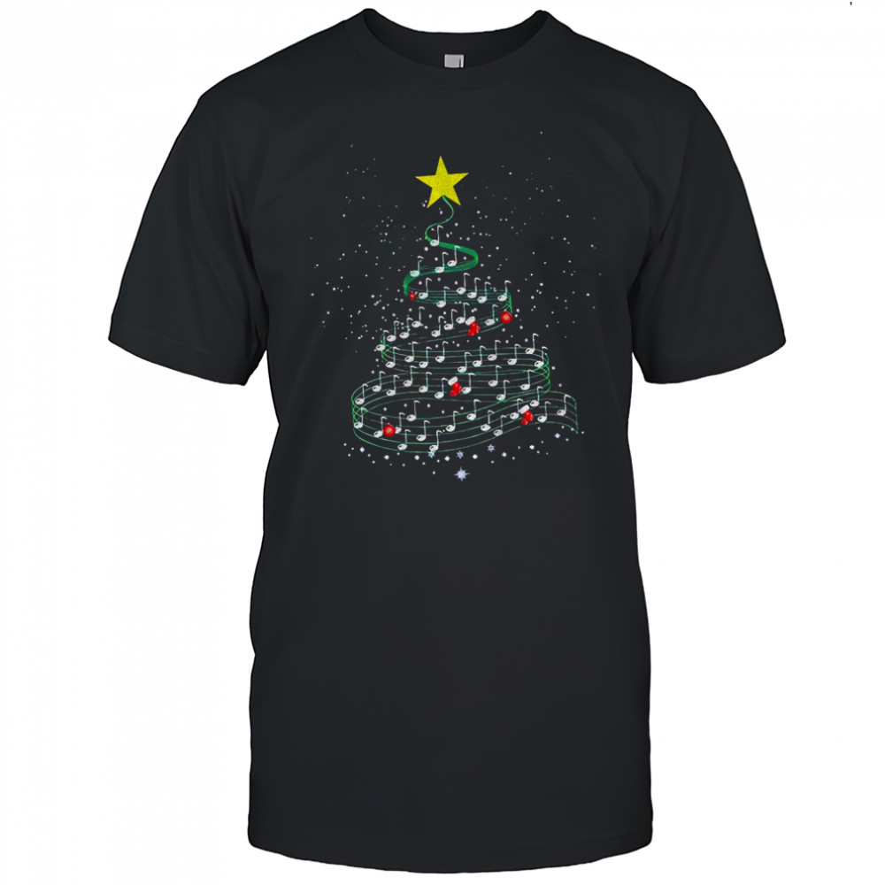 Christmas tree music lover Merry Xmas 2025 shirt