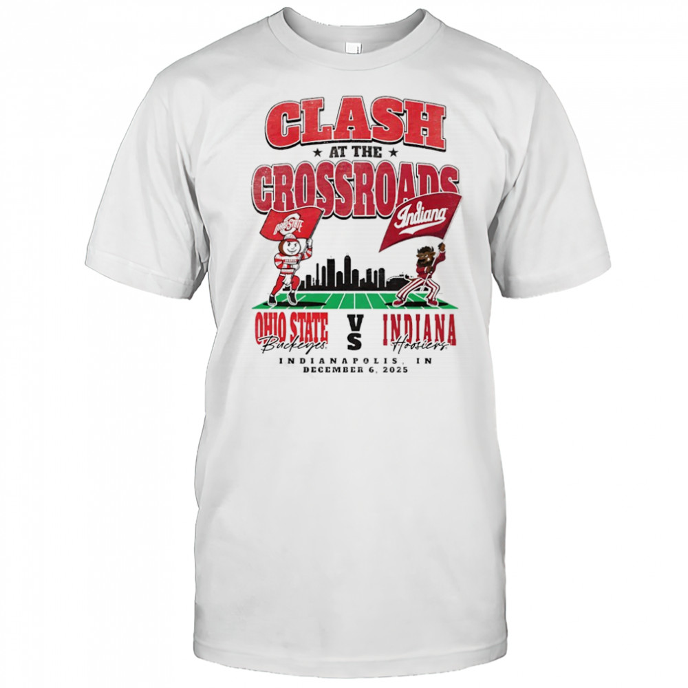 Clash at the Crossroads Ohio State Buckeyes vs Indiana Hoosiers 2025 Mascot Matchup shirt