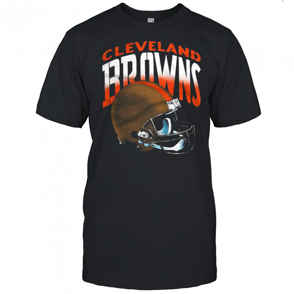 Cleveland Browns NFL logo Gradient helmet football lover shirt