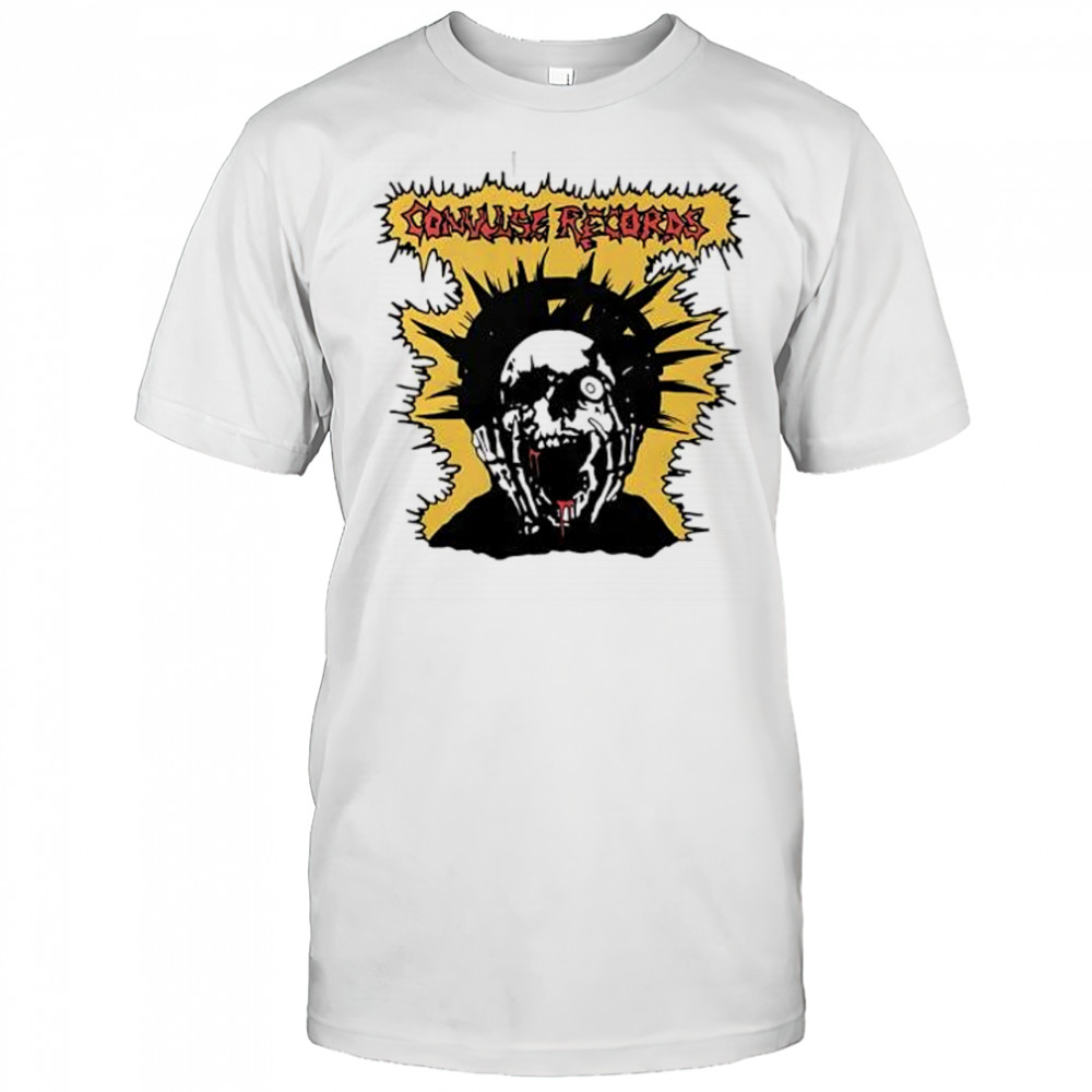 Convulse Records skull shirt