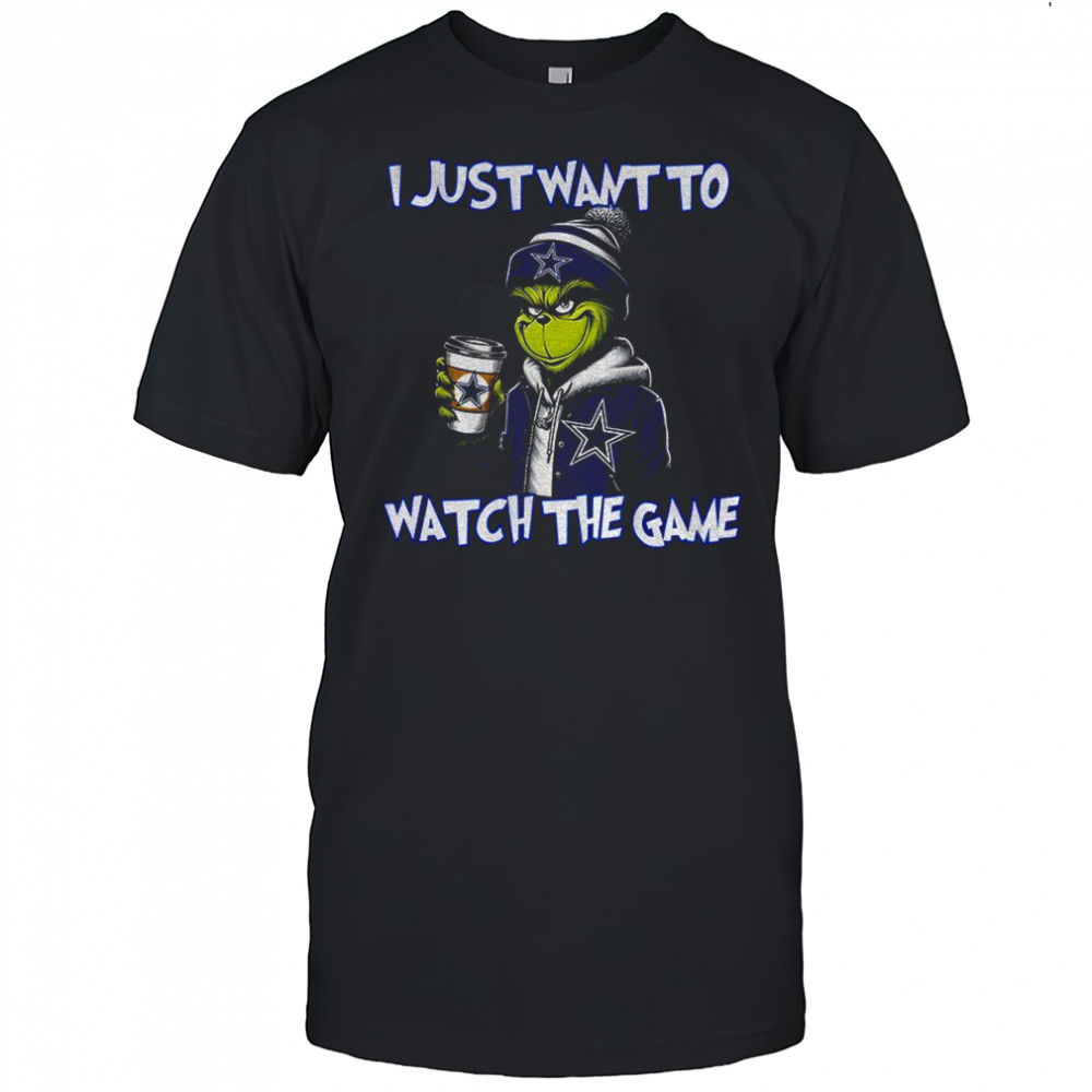 Dallas Cowboys Grinch I just want to watch the game Christmas shirt