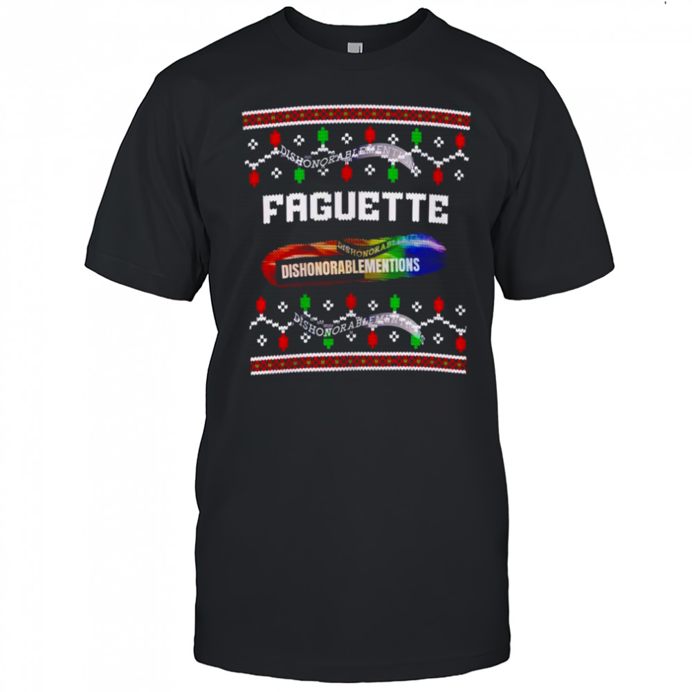 Faguette Ugly Christmas Gay LGBT shirt