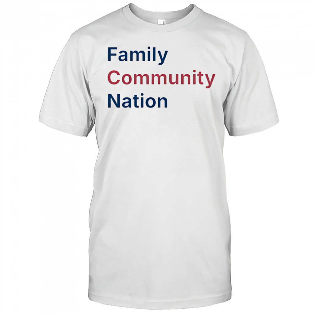 Family community nation T-shirt