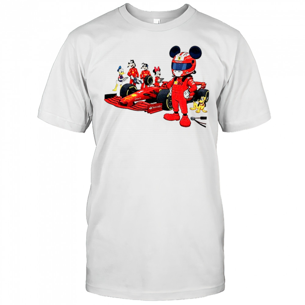 Ferrari Racing Disney All Characters F1 Christmas shirt