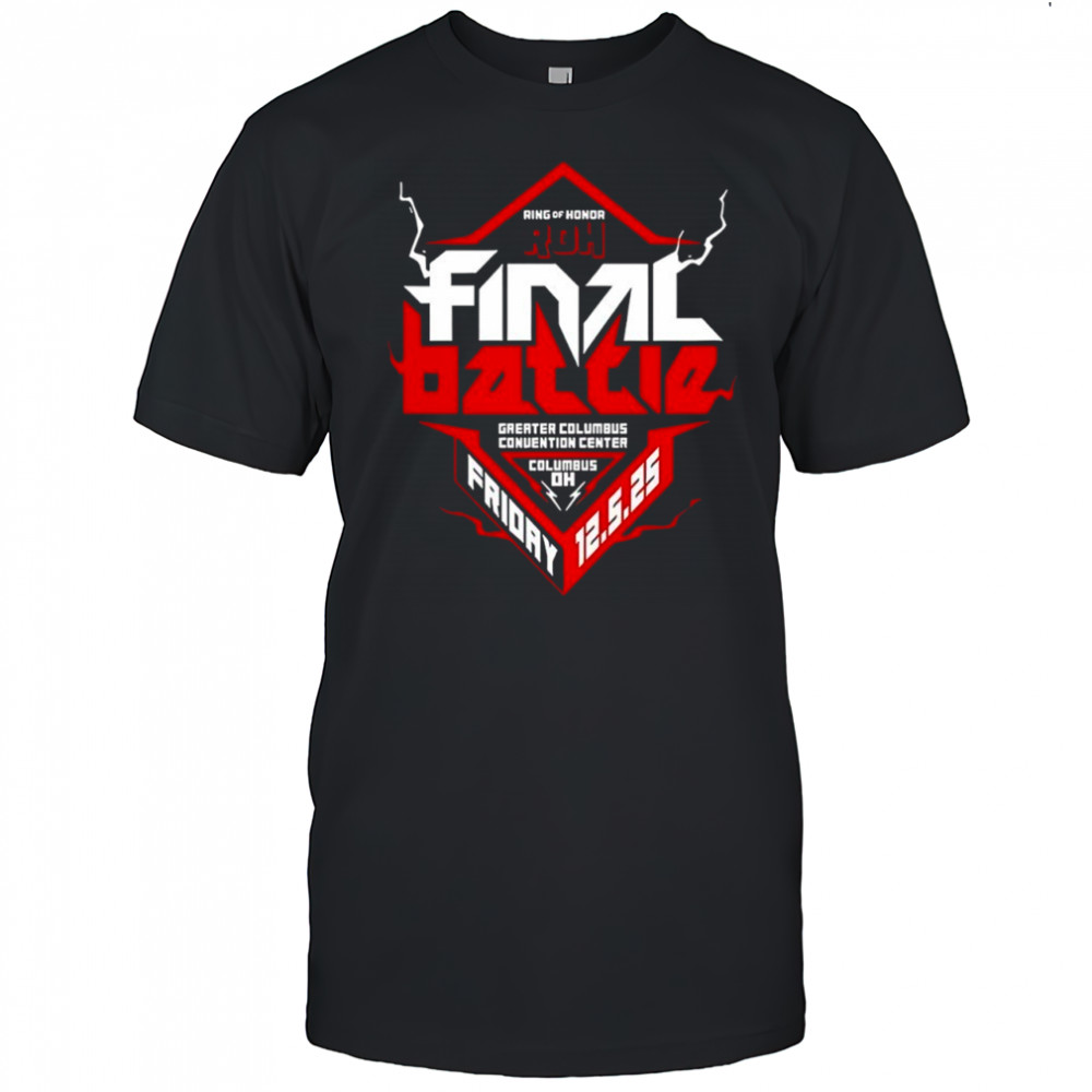 Final Battle Ring of Honor greater Columbus convention center 2025 shirt