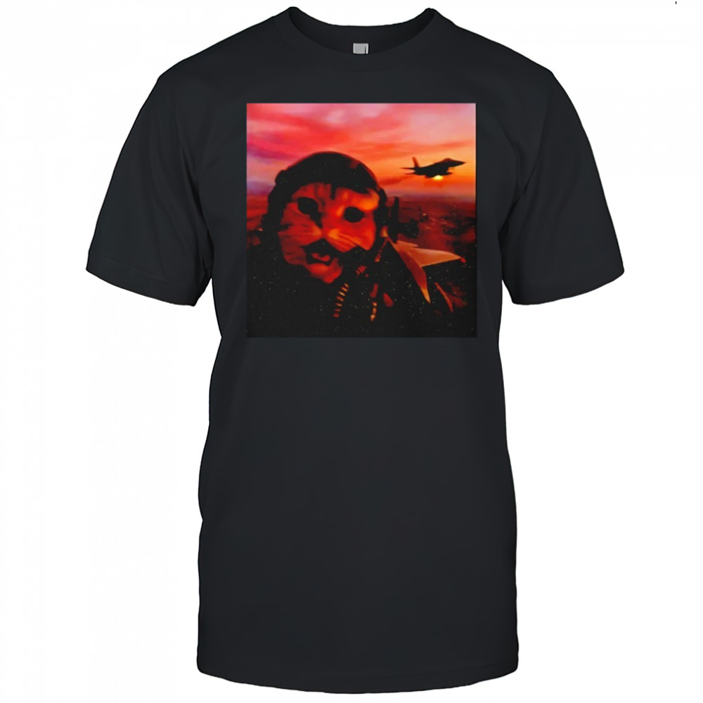 Funny Fighter Pilot Cat shirt