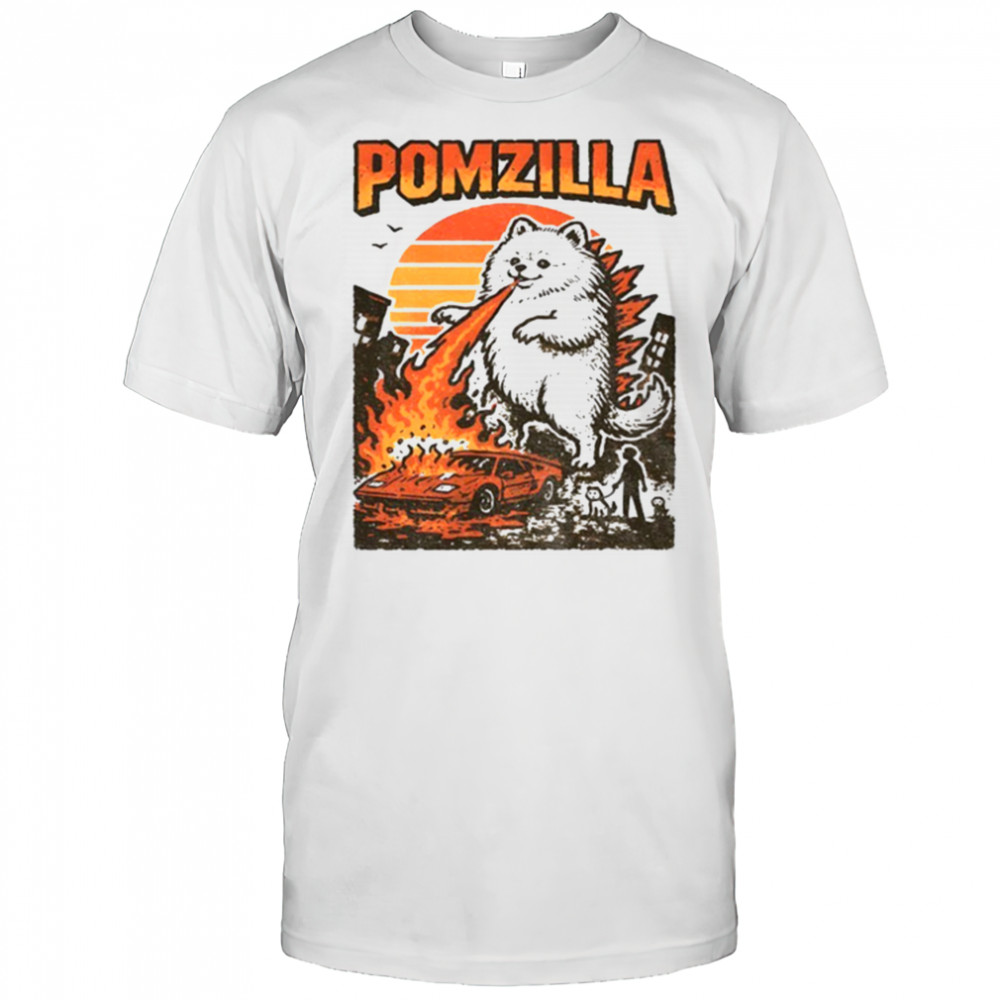 Funny Pomeranian Godzilla shirt